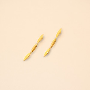 Pendientes Islandia largos en oro
